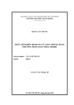 Phân tích biên độ rung bản phẳng bằng phương pháp giao