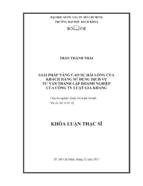 Giải pháp nâng cao sự hài lòng khách hàng sử dụng dịch