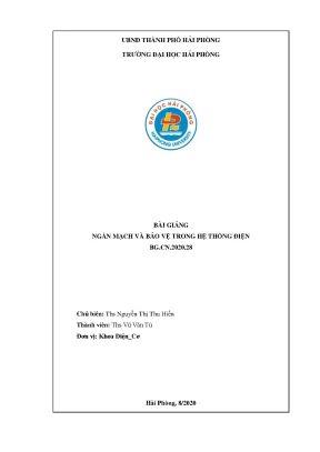 Hướng dẫn ngắn mạch và bảo vệ hệ thống điện hiệu quả