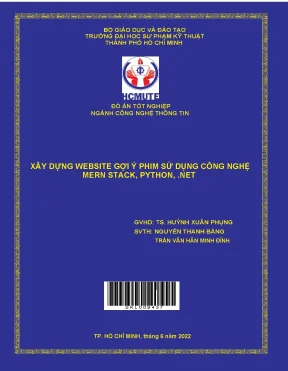 Xây dựng website gợi ý phim với MERN Stack, Python và .NET