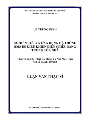 Nghiên cứu và ứng dụng hệ thống BMS để điều khiển điện