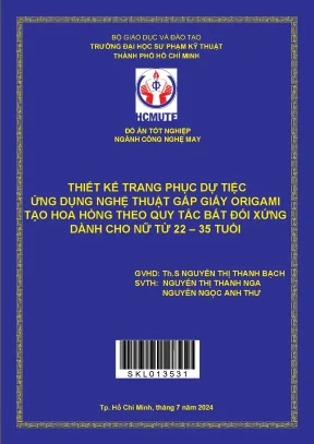 Thiết kế trang phục dự tiệc ứng dụng nghệ thuật origami 
