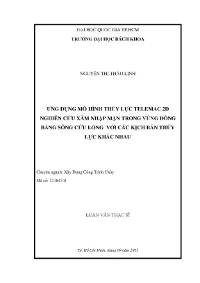 Nghiên cứu xâm nhập mặn ở đồng bằng sông Cửu Long bằng