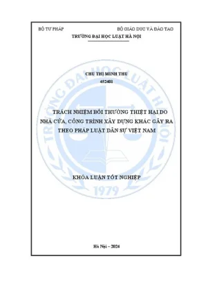 Trách nhiệm bồi thường thiệt hại do nhà cửa, công trình