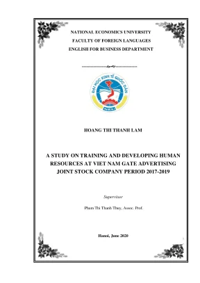 Nghiên cứu phát triển nguồn nhân lực tại Công ty Cổ phần