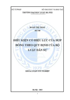 Điều kiện có hiệu lực của hợp đồng theo Bộ luật Dân sự -