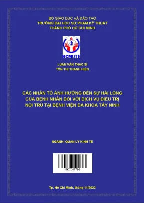 Yếu tố ảnh hưởng đến sự hài lòng của bệnh nhân với dịch