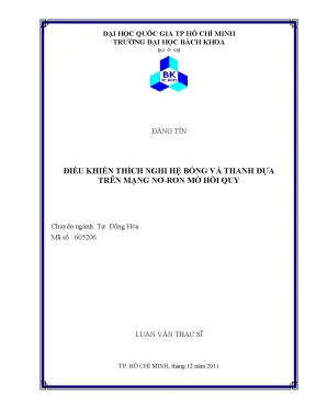 Luận Văn Thạc Sĩ: Điều Khiển Thích Nghi Hệ Bóng Và Thanh 