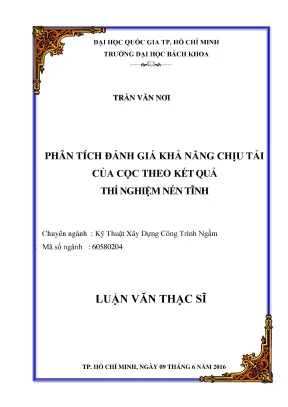 Phân tích khả năng chịu tải của cọc từ thí nghiệm nén 
