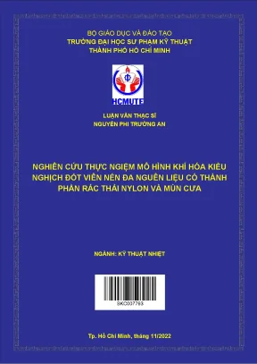 Nghiên cứu thực nghiệm mô hình khí hóa nghịch đốt viên