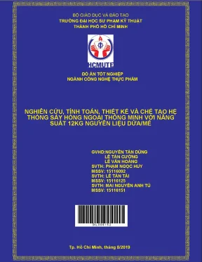 Thiết kế và chế tạo hệ thống sấy hồng ngoại thông minh
