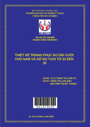 Thiết kế áo dài cưới nam nữ độ tuổi 22-30 - Đồ án tốt 