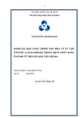 Đánh giá khả năng chống oxy hóa và ức chế enzyme
