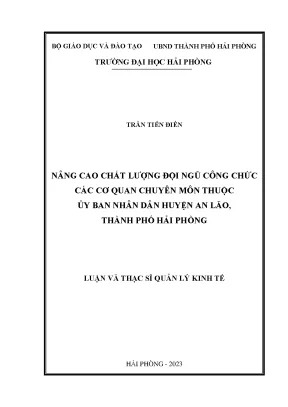 Luận Văn Thạc Sĩ: Nâng Cao Chất Lượng Công Chức Ủy Ban
