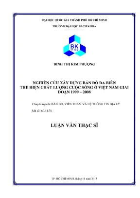 Luận Văn Thạc Sĩ: Bản Đồ Viễn Thám & GIS Nghiên Cứu Chất 