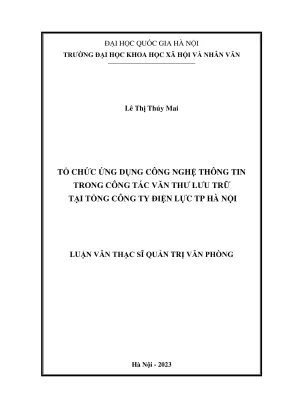 Ứng Dụng Công Nghệ Thông Tin Trong Quản Trị Văn Phòng Và