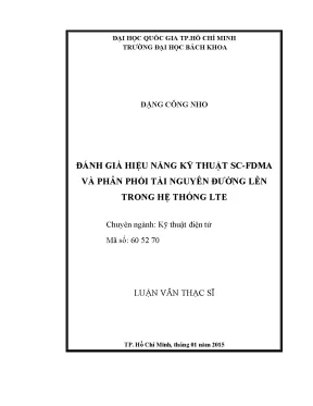 Đánh giá hiệu năng kỹ thuật SC-FDMA và phân phối tài