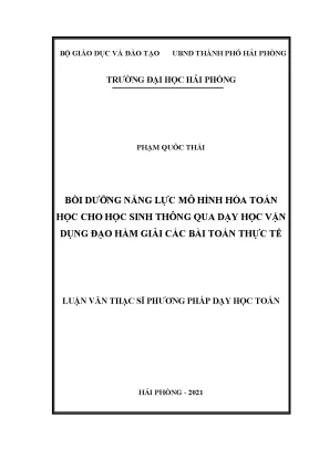 Phương Pháp Dạy Toán: Bồi Dưỡng Năng Lực Mô Hình Hóa Qua 