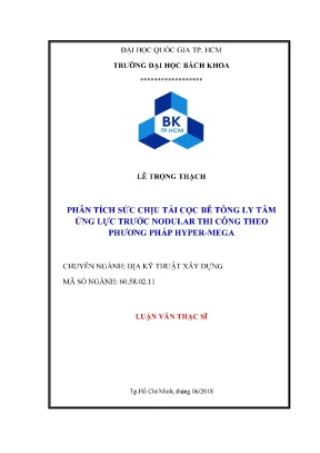 Phân Tích Sức Chịu Tải Cọc Bê Tông Ly Tâm Ứng Lực Trước