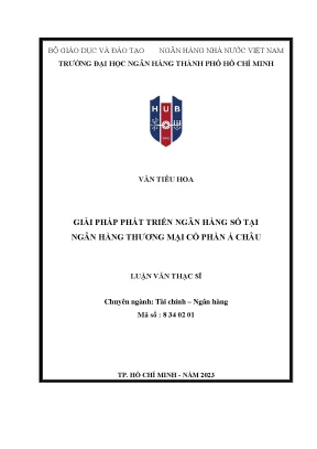 Giải pháp phát triển ngân hàng số tại Ngân hàng TMCP Á Châu
