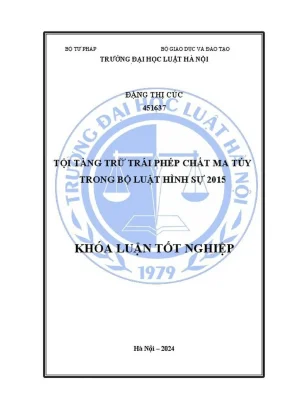 Phân tích tội tàng trữ trái phép chất ma túy trong Bộ