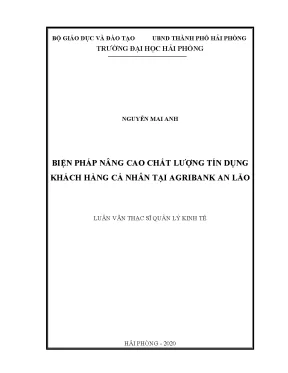 Biện pháp nâng cao chất lượng tín dụng khách hàng cá