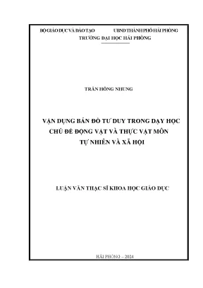 Vận Dụng Bản Đồ Tư Duy Trong Dạy Học Chủ Đề Động Vật Và