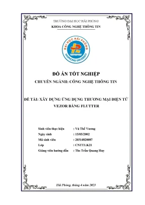 Xây Dựng Ứng Dụng Thương Mại Điện Tử Vezor Bằng Flutter