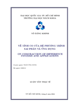 Luận Văn Thạc Sĩ Toán Ứng Dụng: Tính Co Của Hệ Phương