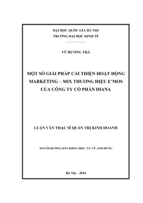 Giải pháp cải thiện marketing mix thương hiệu Emos -