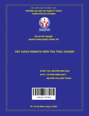 Đồ Án Tốt Nghiệp CNTT: Xây Dựng Website Kiểm Tra Trắc
