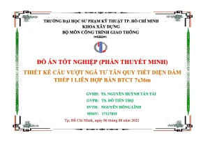 Thiết kế cầu vượt ngã tư Tân Quy: Dầm thép liên hợp bản