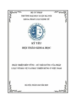 Hội thảo khoa học: Phát triển bền vững và thích ứng pháp 