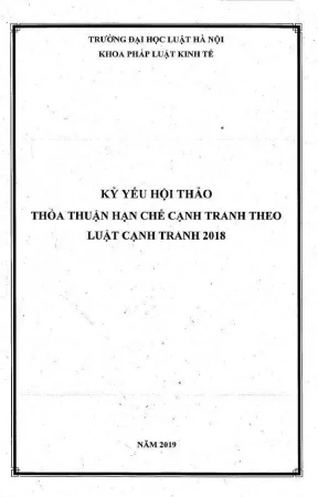 Kỷ yếu hội thảo khoa học: Thỏa thuận hạn chế cạnh tranh