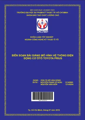 Hướng dẫn biên soạn bài giảng mô hình hệ thống điện động 