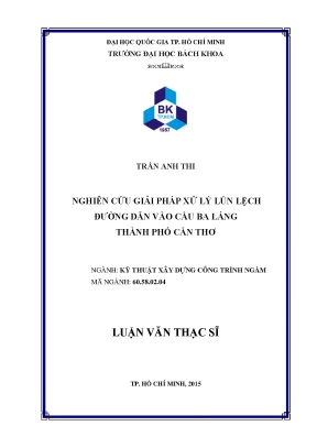 Giải pháp xử lý lún lệch đường dẫn vào cầu Ba Láng -