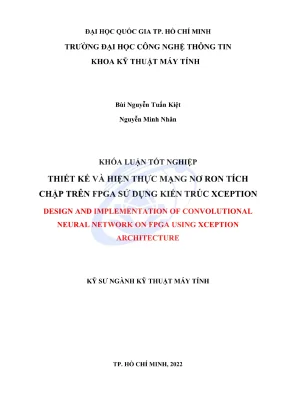 Thiết kế và hiện thực mạng nơ-ron tích chập trên FPGA sử 