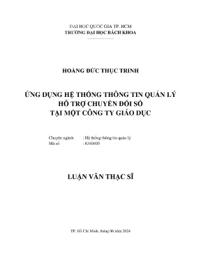Chuyển đổi số trong giáo dục: Ứng dụng hệ thống thông