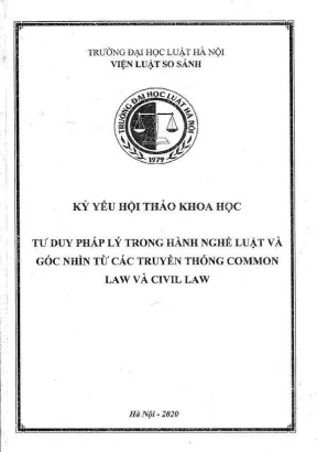 Tư duy pháp lý trong hành nghề luật: Góc nhìn từ Common 