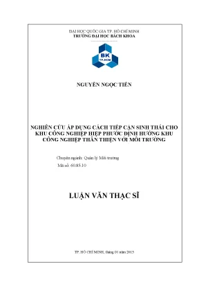 Luận Văn Thạc Sĩ: Quản Lý Môi Trường Khu Công Nghiệp