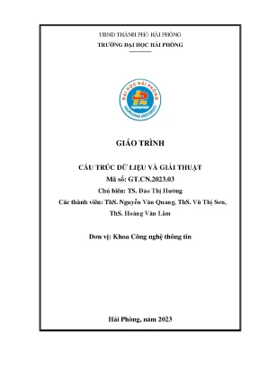 Giáo Trình Cấu Trúc Dữ Liệu Và Giải Thuật - Học Từ Cơ