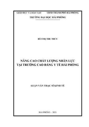 Luận Văn Thạc Sĩ Quản Lý Kinh Tế: Nâng Cao Chất Lượng