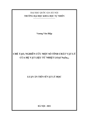 Nghiên cứu tính chất vật lý của vật liệu từ nhiệt nazn13
