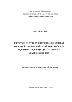 Phân tích ca chó mèo nghi dại cắn người & nhận thức học