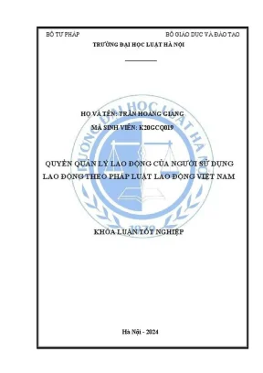 Quyền Quản Lý Lao Động Của Người Sử Dụng Lao Động Theo 