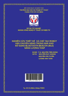 Thiết kế và chế tạo robot vận chuyển hàng trong nhà kho