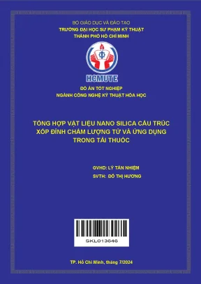Tổng hợp vật liệu nano silica xốp đính chấm lượng tử và 