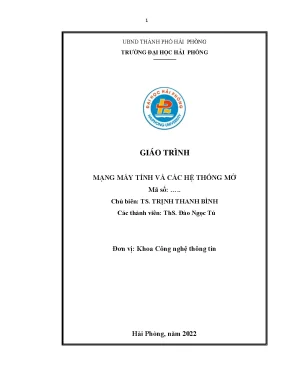 Hướng Dẫn Mạng Máy Tính và Hệ Thống Mở