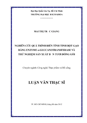 Nghiên cứu biến tính tinh bột gạo bằng enzyme 