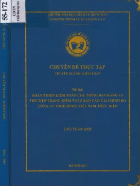 Hoàn Thiện Kiểm Toán Chu Trình Bán Hàng Và Thu Tiền Tại